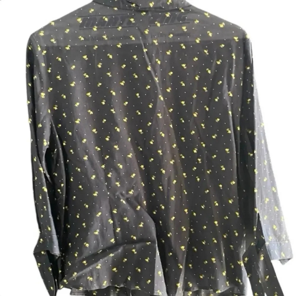 Odille Black Button Down Regular Fit Causal Shirt… - image 2